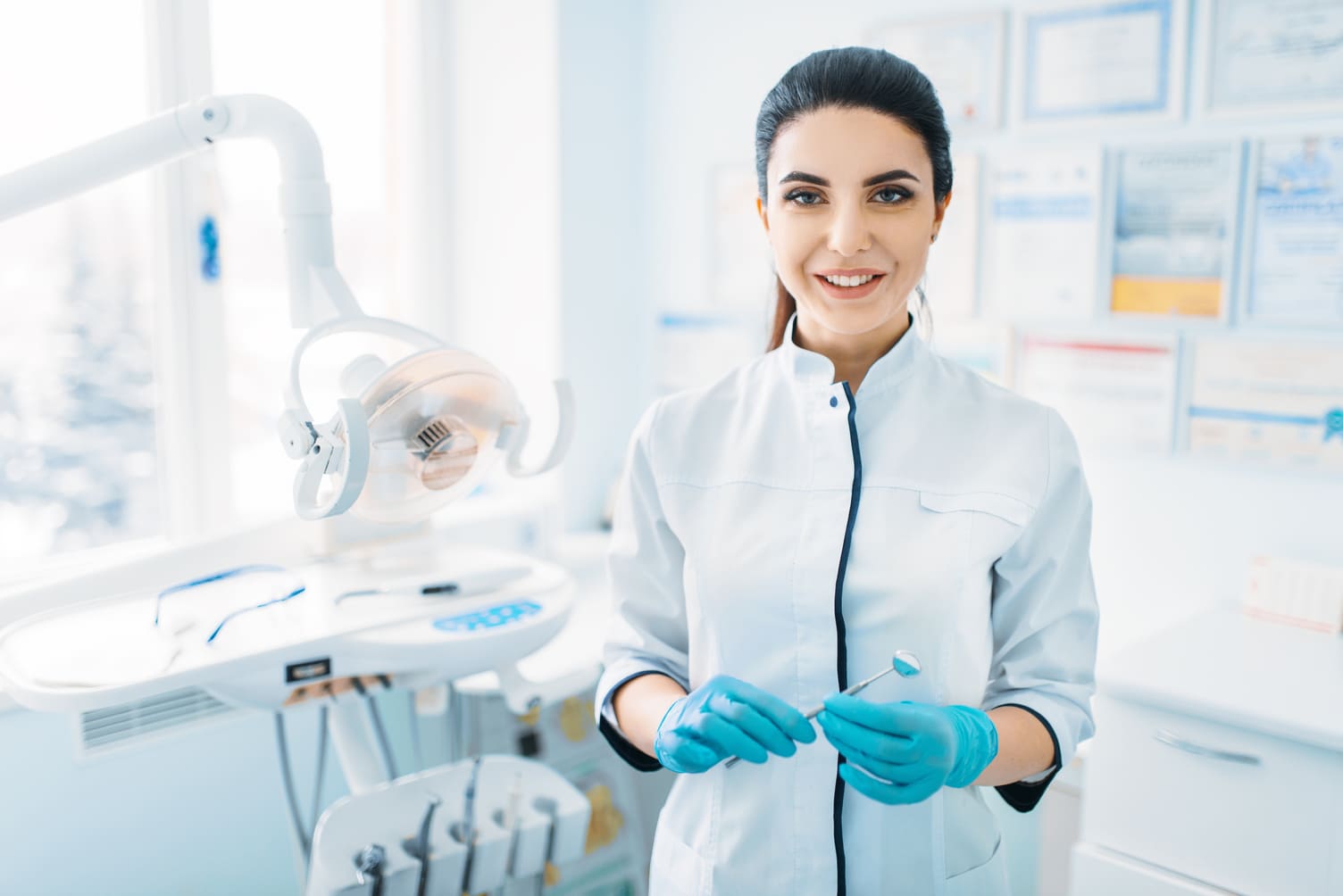 Daily cleaning for dental centers performed by professionals for dental clinics.