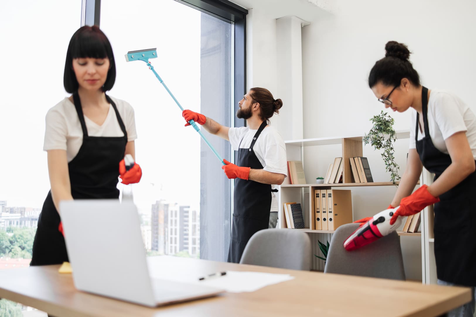 Daily cleaning for legal offices performed by experts in legal offices.