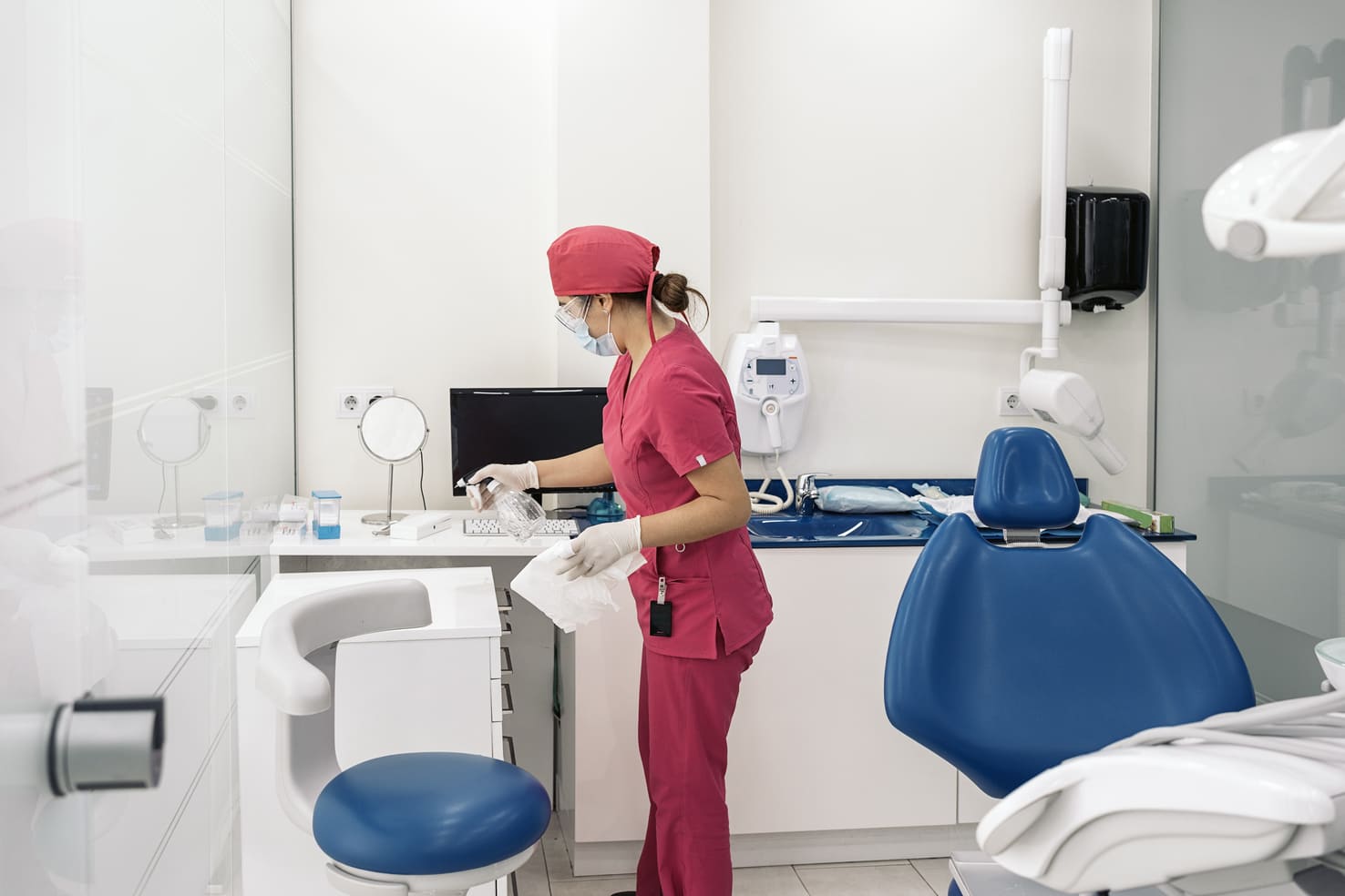 Dental clinic sanitization in charlotte performed by professionals for dental clinics.